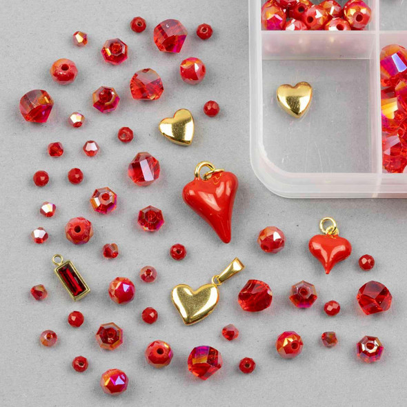 Cherry Tree Beads Queen of Hearts Designer Collection Box 