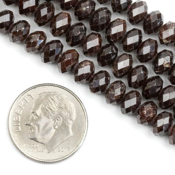 Cherry Tree Beads Garnet 4x6mm Faceted Rondelle Beads - 15 inch strand 