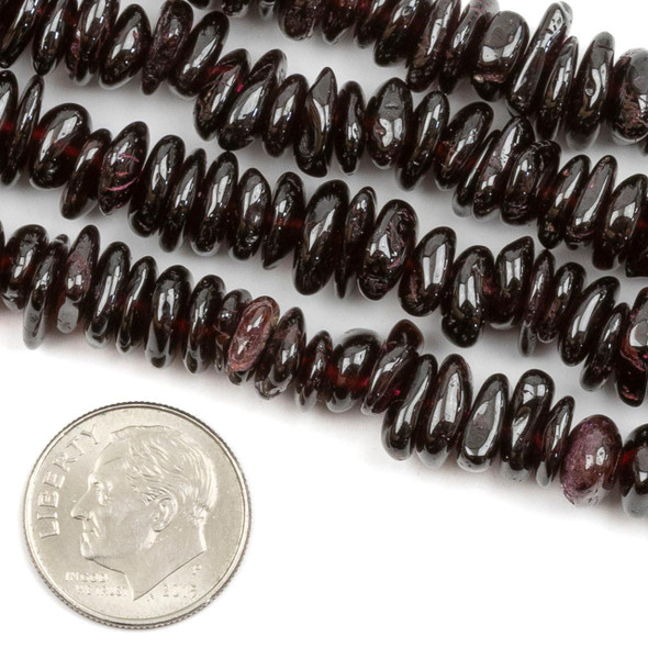 Cherry Tree Beads Garnet 5-8mm Nugget Beads - 15 inch strand 