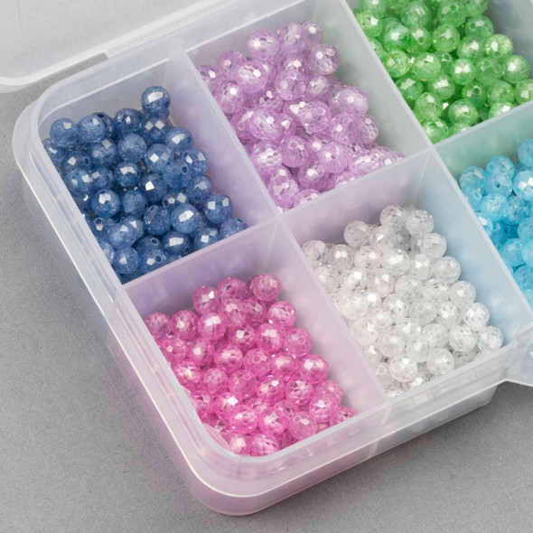 Cherry Tree Beads Cubic Zirconia 4mm Faceted Round Designer Collection Box 