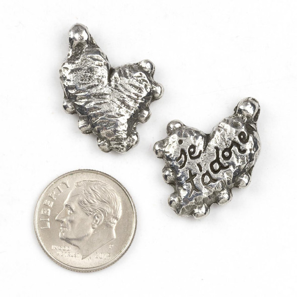  Green Girl Studios Pewter 22x24mm Je T'adore - 1 per bag 