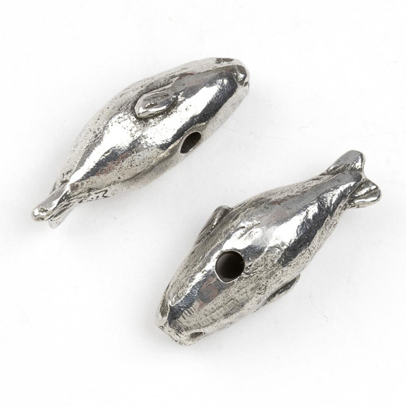  Green Girl Studios Pewter 13x33mm Seal Bead - 1 per bag 