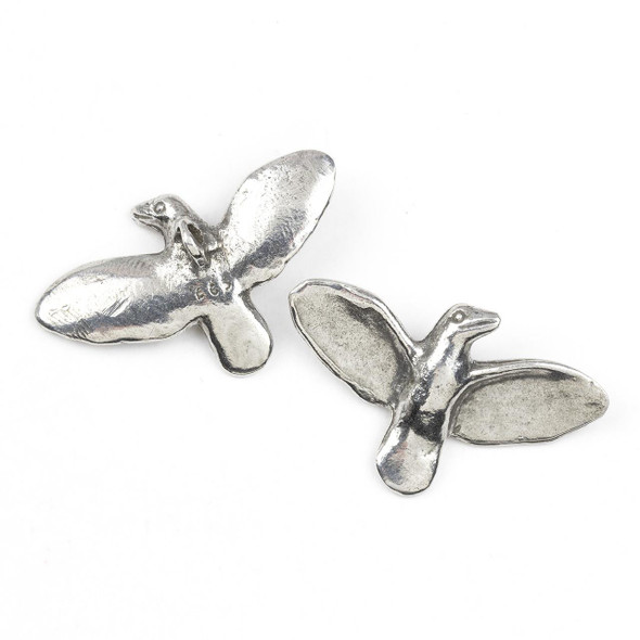  Green Girl Studios Pewter 23x38mm Ascending Bird Pendant - 1 per bag 
