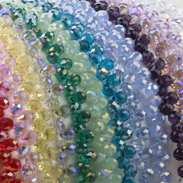 Crystal 6x8mm Faceted Top Drilled Teardrop Beads bring together shape and light in a way that’s easy to design with.