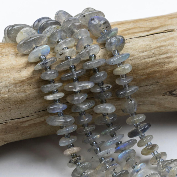 Cherry Tree Beads Blue Labradorite 3-8mm Chip Beads - 15.5 inch strand 