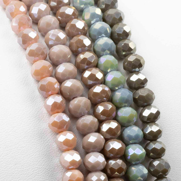 Cherry Tree Beads Mauve Desert 5x6mm Crystal Rondelle Designer Collection 