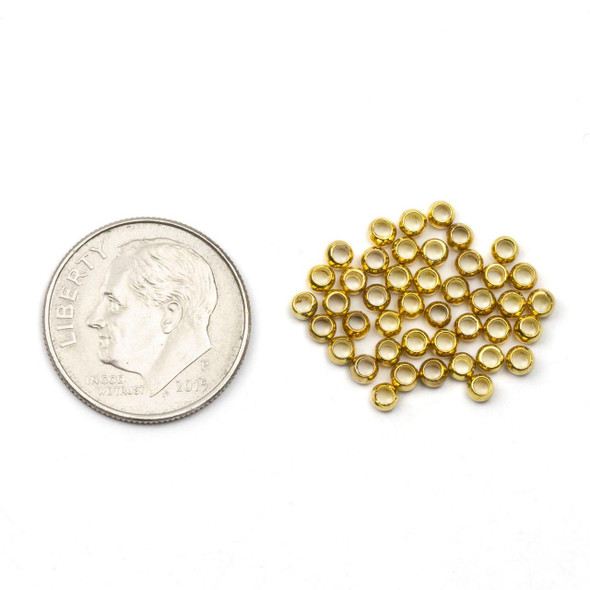 Cherry Tree Beads Beadalon 1.5mm Gold Color Crimp Beads - 1.5g 