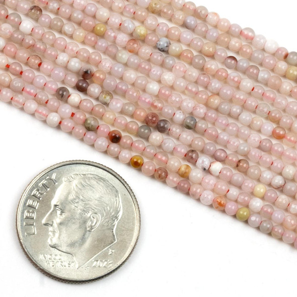 Cherry Tree Beads BOGO Salt Spring Agate 2mm Round Beads - 15 inch strands 