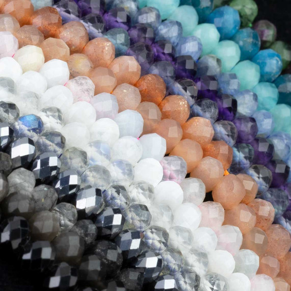Cherry Tree Beads Gemstone 3x5mm Faceted Rondelle Beads - 15 inch strand 