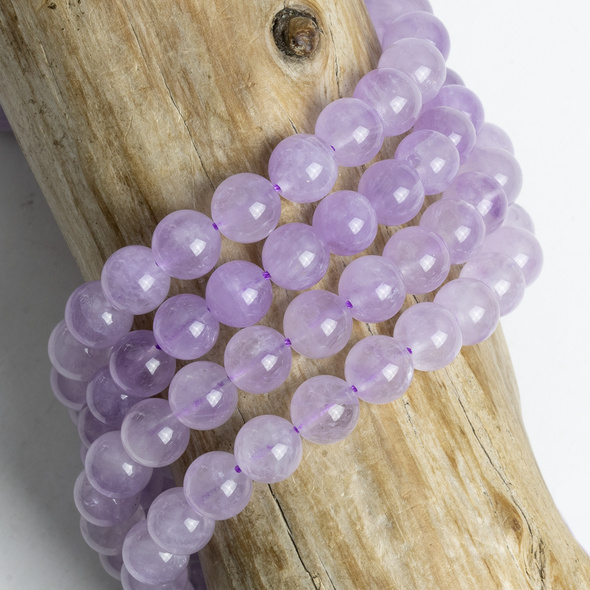Lavender Jade 8mm Round Beads - 15 inch strand