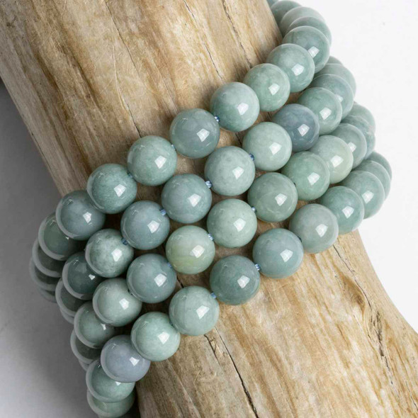 Jadeite 8mm Round Beads - 15 inch strand