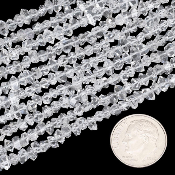 Cherry Tree Beads Herkimer Diamond 3x5-3x6mm Chip Beads - 8 inch strand 