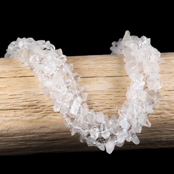 Cherry Tree Beads Herkimer Diamond Approx. 4x8-5x17mm Chip Beads - 15 inch strand 