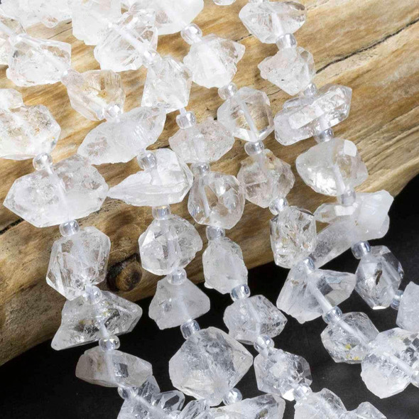 Cherry Tree Beads Herkimer Diamond Natural approx. 5x14-8x21mm Nugget Beads - 15 inch strand 