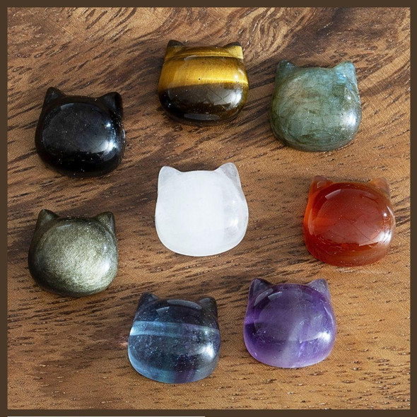 Cherry Tree Beads Gemstone 15mm Cat Head Beads - 1 per bag 