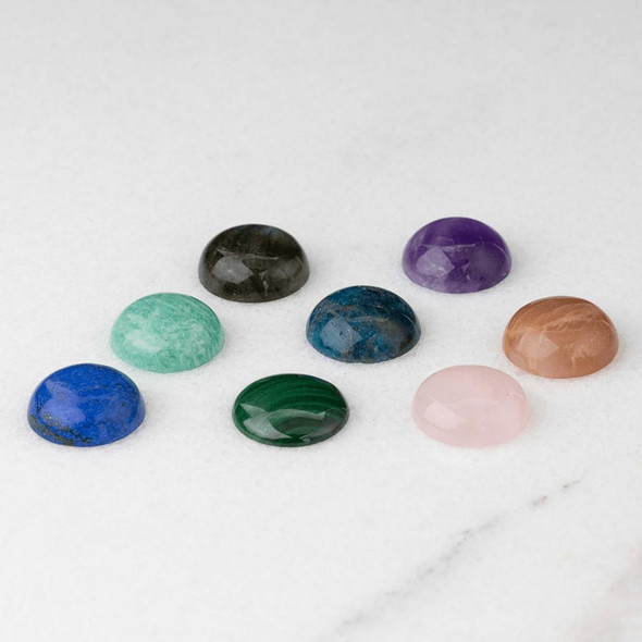 Cherry Tree Beads Gemstone 20mm Coin Cabochon - 1 per bag 