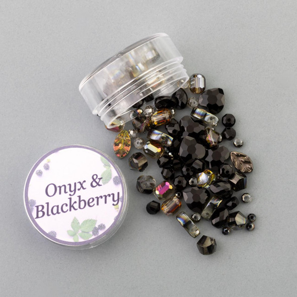 Cherry Tree Beads Onyx and Blackberry Crystal Bead Designer Collection 