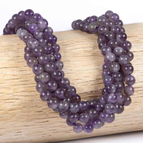 Cherry Tree Beads BOGO Amethyst 6mm Round Beads - 15 inch strand