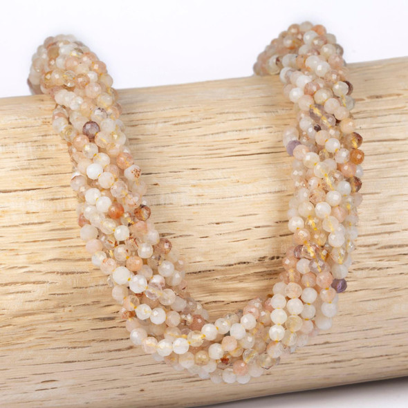 Cherry Tree Beads BOGO Citrine 3mm Faceted Round Beads - 15 inch strand