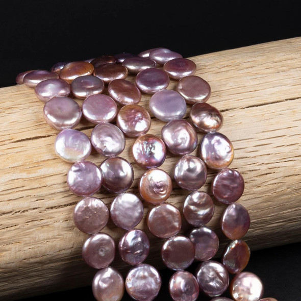 Cherry Tree Beads Freshwater Pearl 11-12mm Pink Coin Beads 