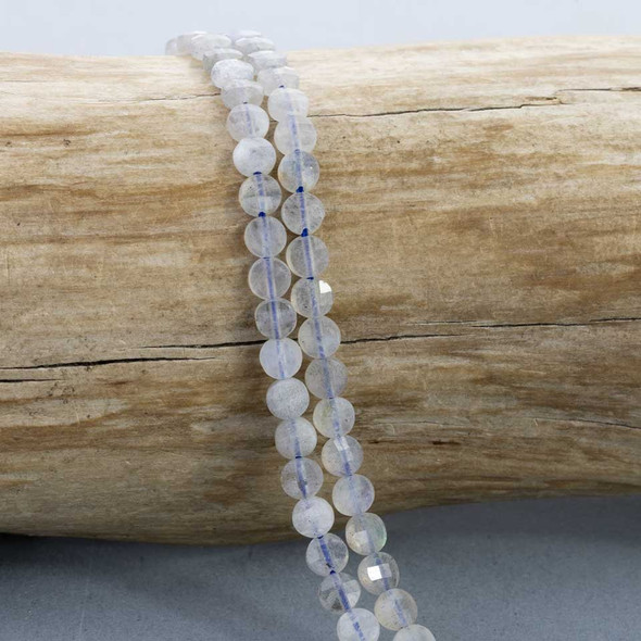 shiny clear blue beads