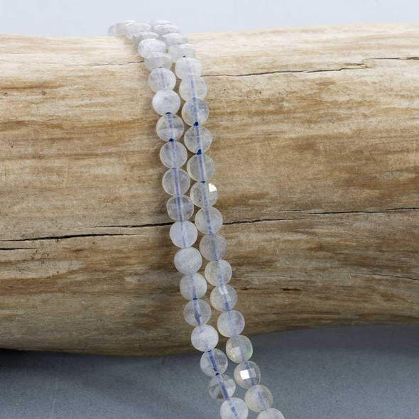 Cherry Tree Beads BOGO Blue Labradorite 4mm Faceted Coin Beads - 15 inch strand 