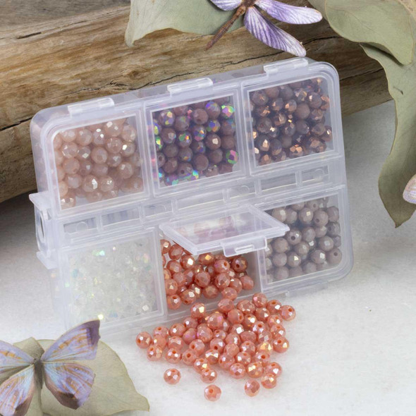Cherry Tree Beads Vintage Romance 3x4mm Crystal Designer Mini Collection Box 