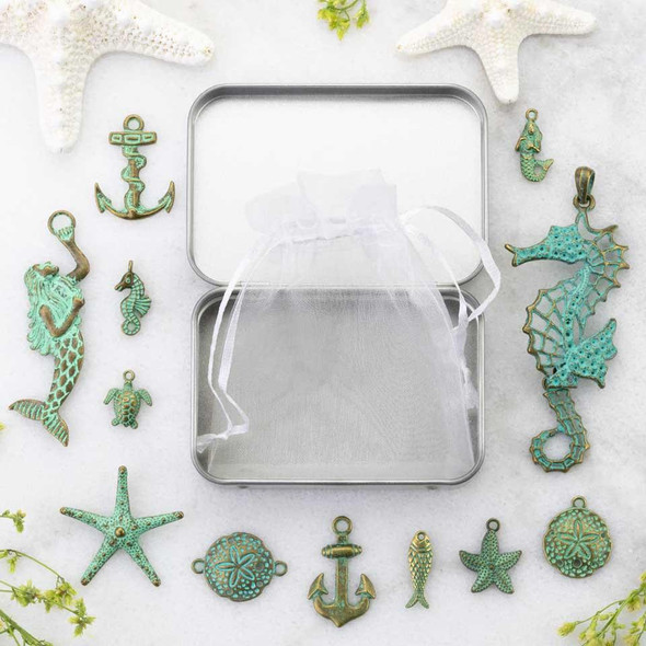 Cherry Tree Beads Green Bronze Sea Life Designer Collection Box 