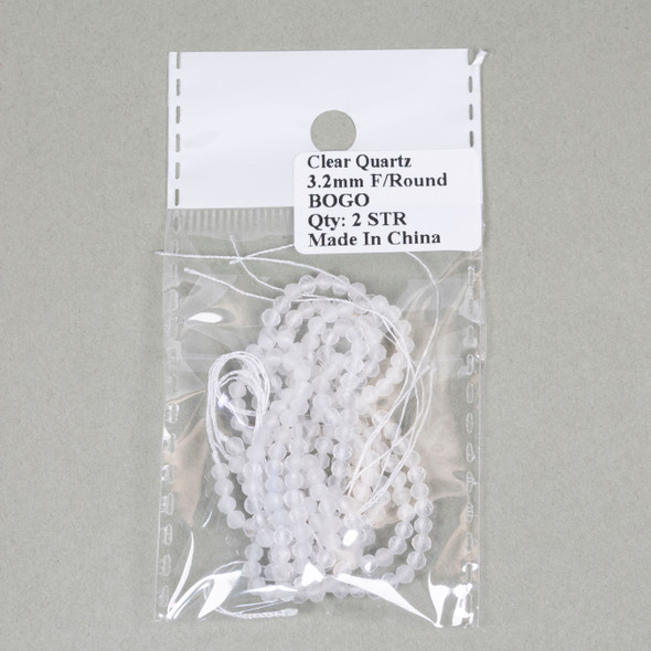 Clear quartz bracelet beads.