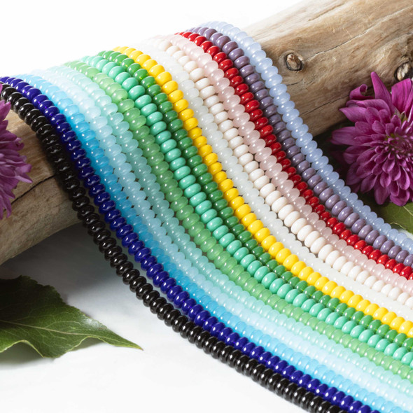 fun bold and colorful glass beads for jewelry making