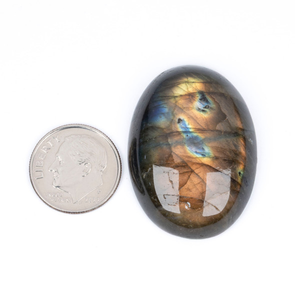 Labradorite oval cabochon for craft night.