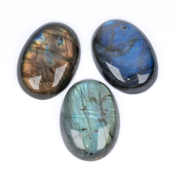 Cherry Tree Beads Blue Labradorite 24x34mm Oval Cabochon - 1 per bag 