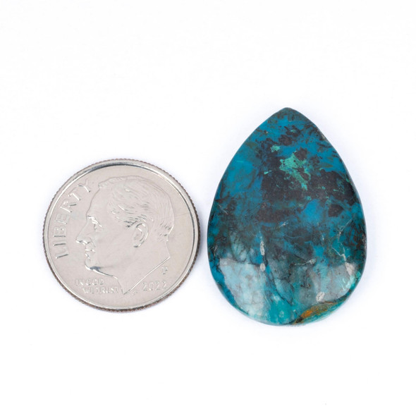 Cherry Tree Beads Chrysocolla 18x25mm Teardrop Cabochon - 1 per bag 
