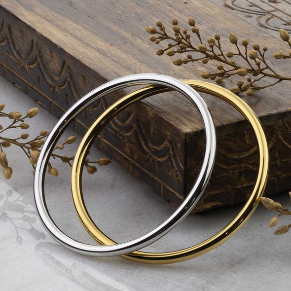 Cherry Tree Beads 304 Stainless Steel 4x70mm Bangle Bracelet - 1 per bag 