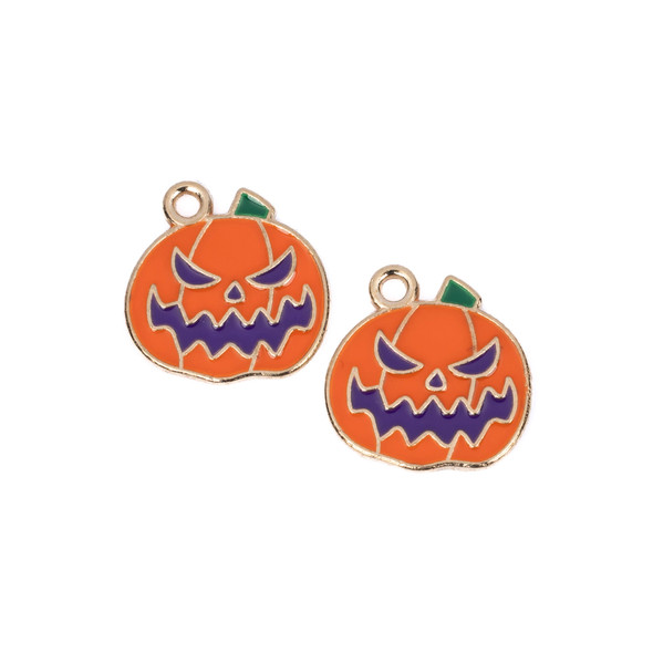 Spooky pumpkin charms for Halloween spirit.