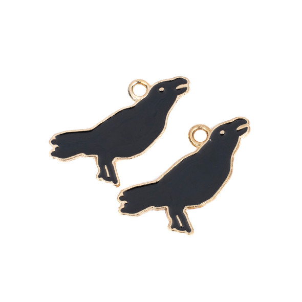 Raven charms for Ornithophiles.