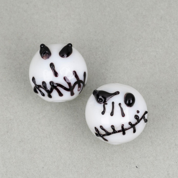 Cherry Tree Beads Handmade Lampwork Glass Beads- 15mm Goblin Head - 2 per bag 