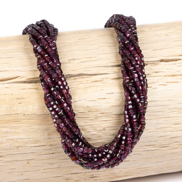 Garnet beads for DIY projects.