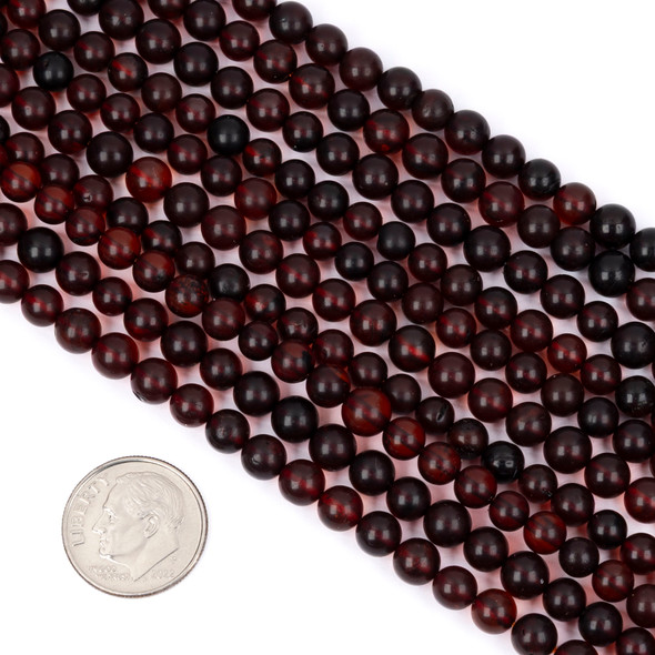 Cherry Tree Beads Amber 4mm Round Beads - 15 inch strand