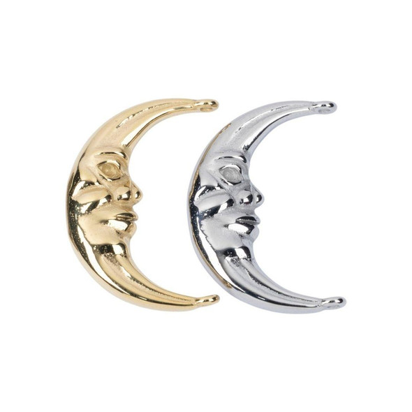 Cherry Tree Beads 304 Stainless Steel 9x26mm Crescent Moon Link Charms - 2 per bag 