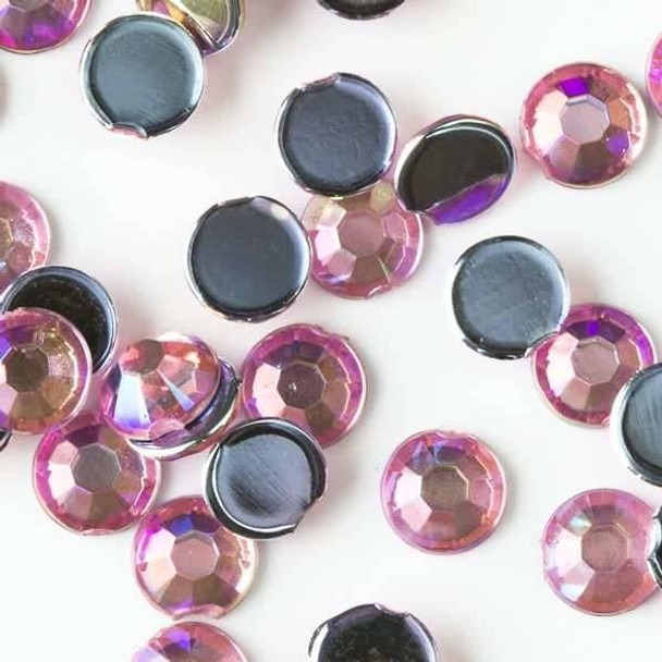 Cherry Tree Beads 4mm Pink AB Flat Back Acrylic Crystals 