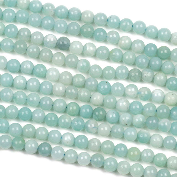 Amazonite 4mm Round Beads - 14.5 inch strand