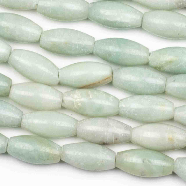 Amazonite Grade "B" 7x14mm Rice Beads - approx. 8 inch strand, Set A