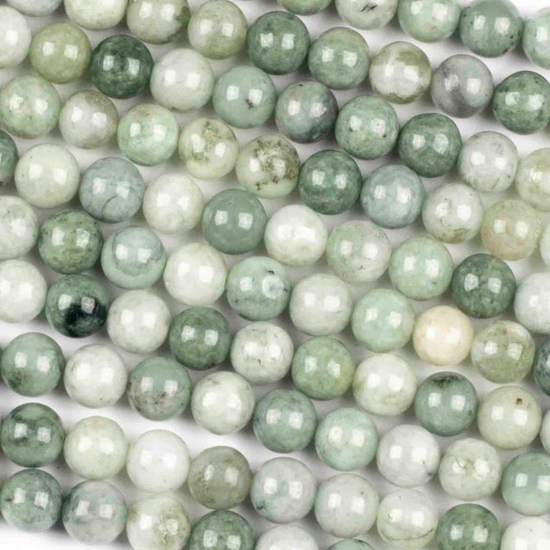 Burma Jade 8mm Round Beads - 16 inch strand