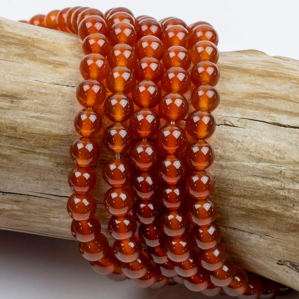 Cherry Tree Beads Carnelian 6mm Round Beads - 15 inch strand 