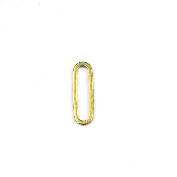 Cherry Tree Beads Raw Brass 7x20mm Oval Paper Clip Link Components - 6 per bag - CTBPF-002 