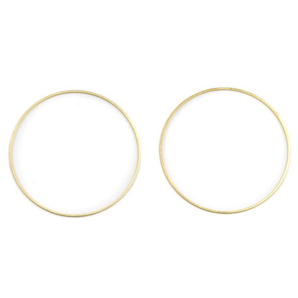 Cherry Tree Beads Brass 54mm Hoop Link Components - 6 per bag 