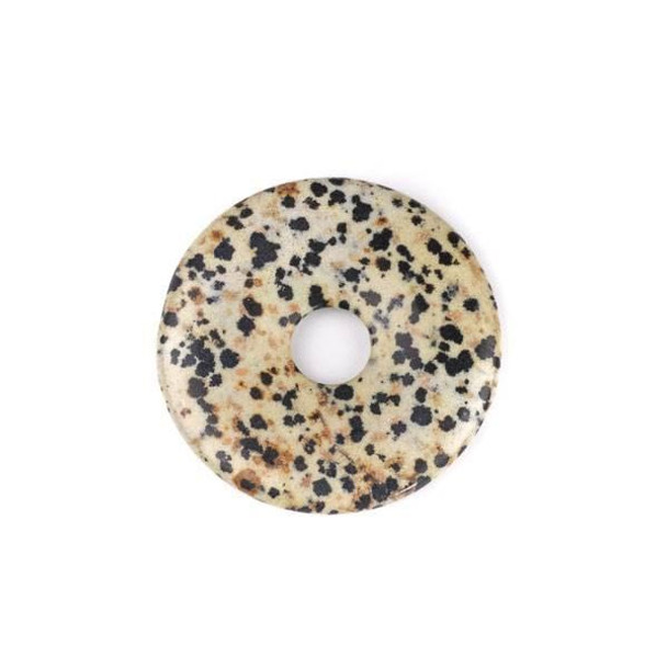 Cherry Tree Beads Dalmatian Jasper 45mm Donut Pendant - 1 per bag 