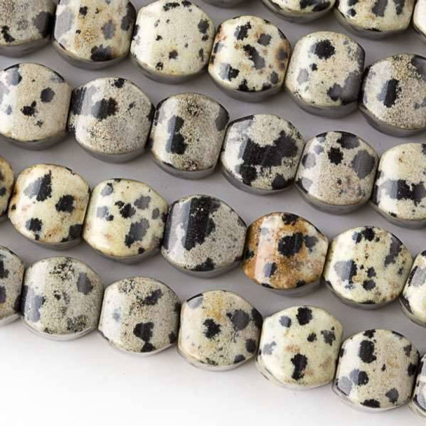 Dalmatian Jasper  8mm Cushion Beads - approx. 8 inch strand, Set A