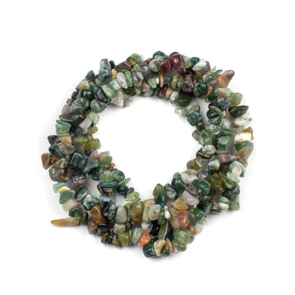 Cherry Tree Beads Fancy Jasper Grade "B" 5-8mm Chip Beads - 34" circular strand 